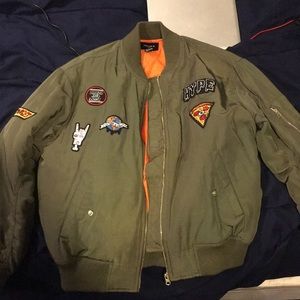 Forever 21 Bomber jacket with patches